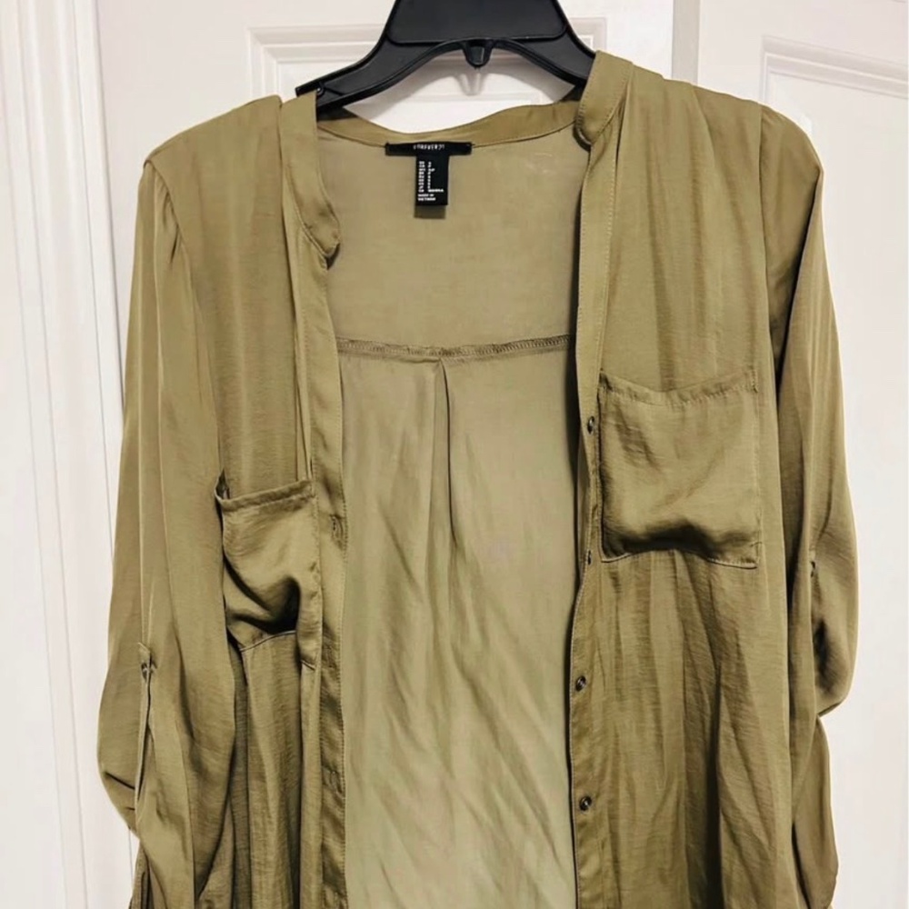 Forever 21 women top, forest color